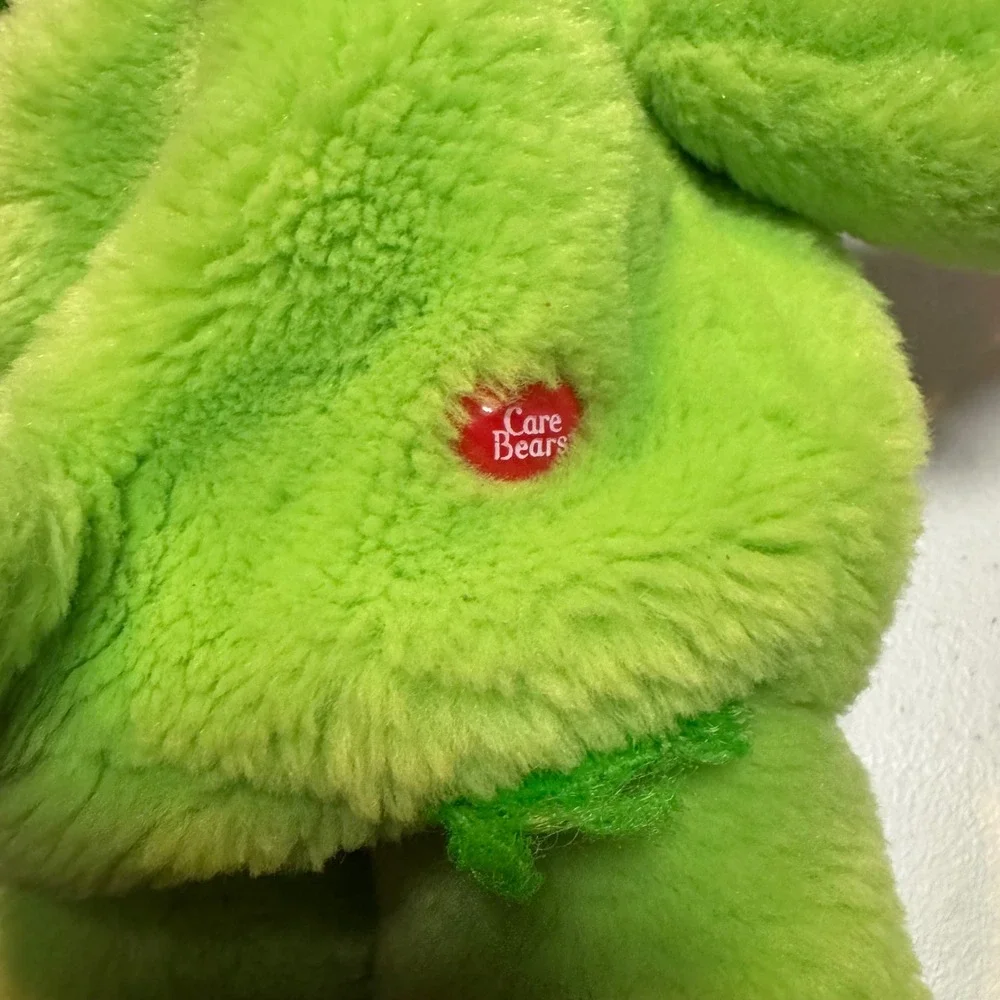 Y2K Care Bears Good Luck Bear Plush Backpack Green Four Leaf Clover 2003 Vintage